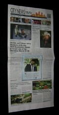 ORIGINAL "CITY NEWS TULSA" NEWSPAPER TOBY KEITH MEMORIAL TRIBUTE ARTICLES.