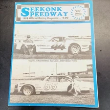 Seekonk Speedway 1988 Official Racing Magazine. Used.
