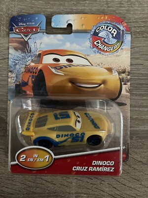 Disney Pixar Cars Color Changers Dinoco Cruz Ramirez & Mcqueen