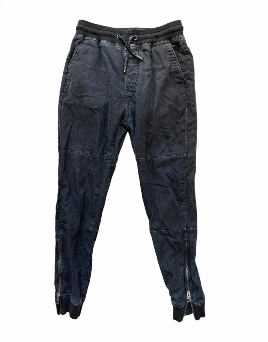 Guess Denim Joggers w Zippered Bottoms M eBay