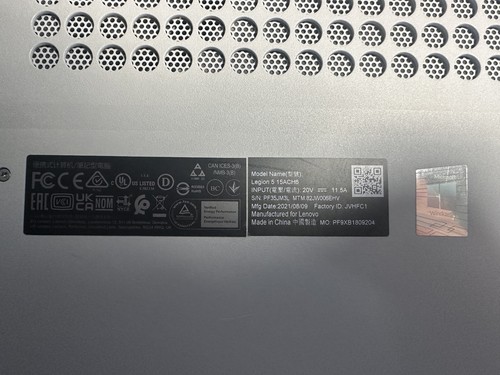 Faulty Lenovo Legion 5 15ach6 - Picture 6 of 6