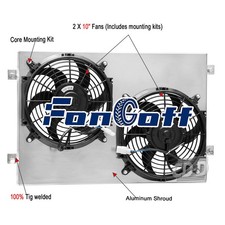 Aluminum Shroud Fan Fit 1968 1969 70 Ford Mustang Fairlane Mercury Cougar XR-7