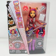 Monster High 12.5" Fearbook Toralei Fashion Doll with Varsity Jacket Toy New Box