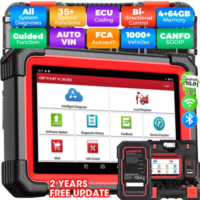 LAUNCH X431 CRP919X BT PRO Elite Bidirectional Car Diagnostic Scanner ECU Coding