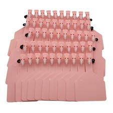 50 Count TPU Blank One-Piece Cattle Ear Tags, Z Blank Ear Tags, Large Livesto...