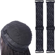 2PCS Adjustable Elastic Band for 3 in 1 Half Wigs Removable Band Nonslip Wig