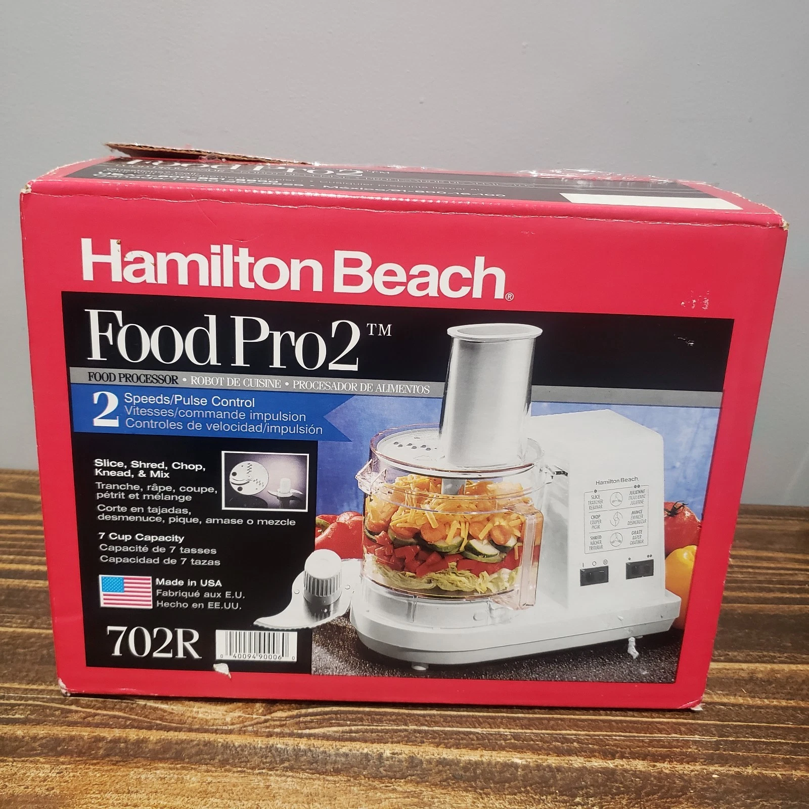 Hamilton Beach Food Pro 2 702R Vintage Food Processor 7 Cup White Made USA
Opens in a new window or