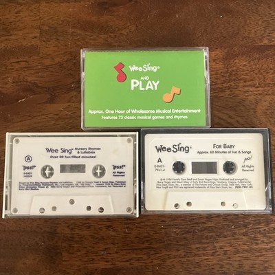 Wee Sing Cassette Tapes - Nursery Rhymes & Lullabies, Wee Sing & Play, For Baby