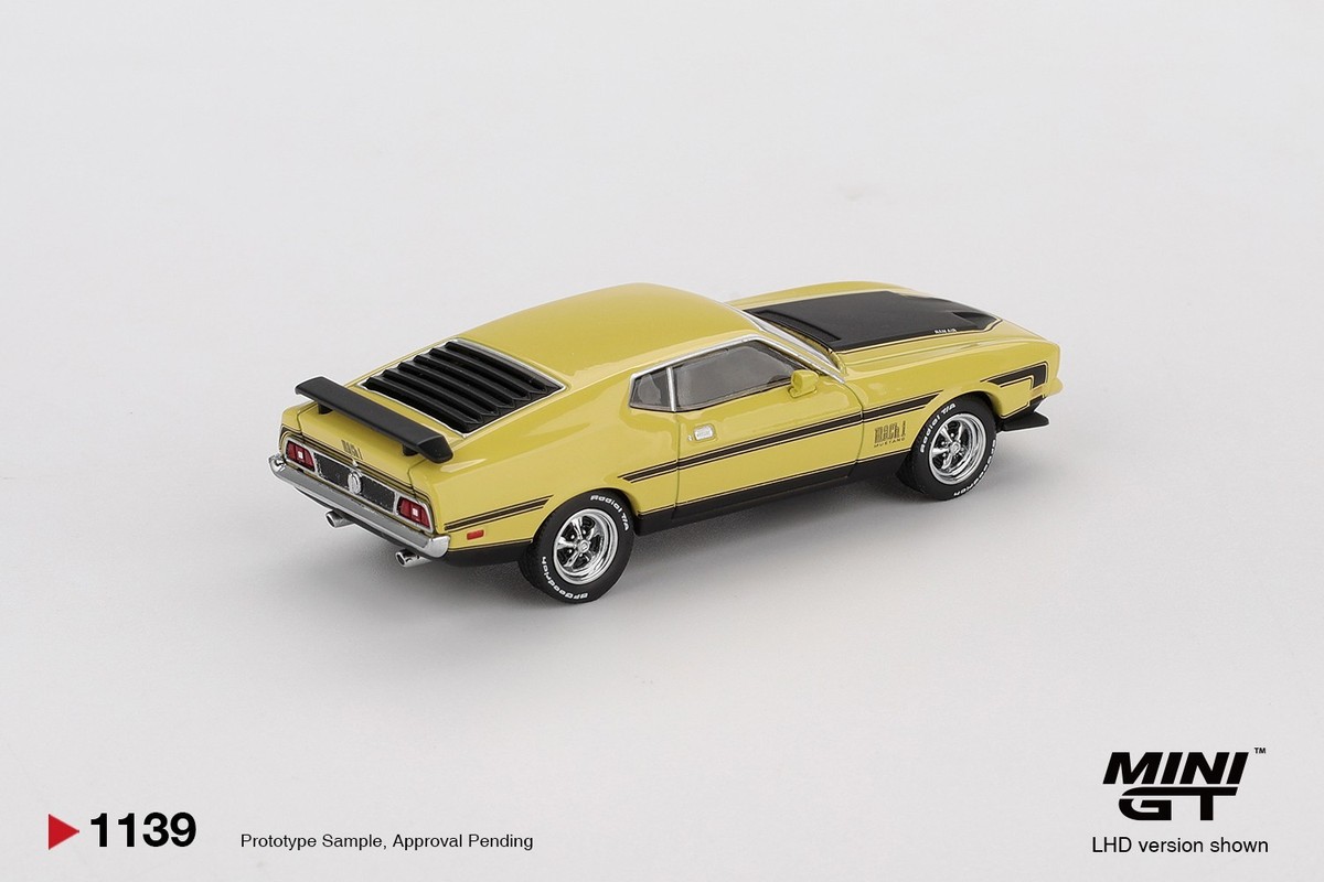 Mini GT 1:64 Ford Mustang Mach1 Grabber Yellow #1139 | eBay