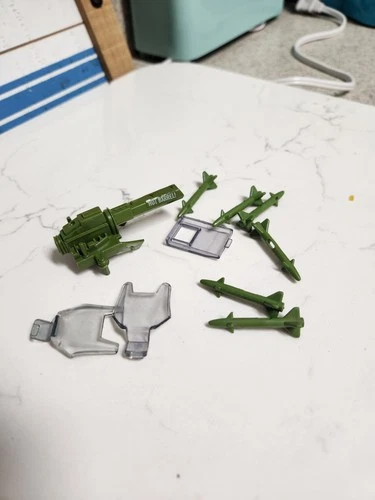 Gi-Joe 1997 Silver Mirage Motorcycle Parts Lot Hasbro - Vintage