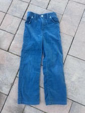 Pantalones de pana vintage años 70 80 Heath Tex niños verde azulado talla 6x