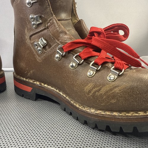 Scarponi Raichle Switzerland All Leather Marrone Alpinismo Escursionismo Uomo Larghi 10 - Foto 14 di 17