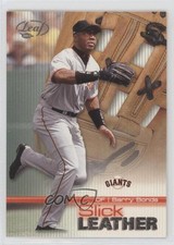 2003 Leaf Slick Leather Barry Bonds #9 0d8t