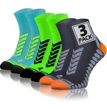 sesto senso Calzini Sportivi Donna Uomo Calze da Corsa Corte Colorate Jogging 3 