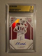 2015 Panini Crown Royale Autograph   J.J. Nelson #174 RED