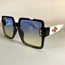 Gucci GG2601S Oversized Square Sunglasses Gray Gradient UV400