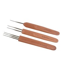 Dreadlock Crochet Needle Set - Hair Braiding Interlocking Repair Tool 3 Pcs