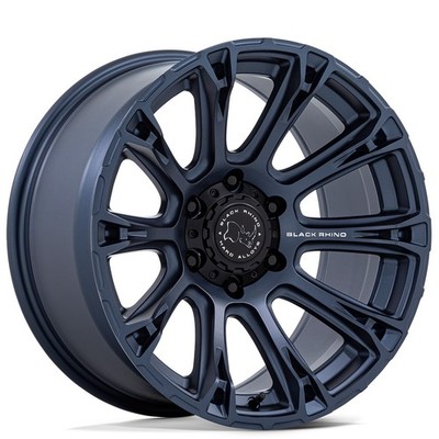 17x8.5 Black Rhino Hard Alloys Wheels BR020 Diamondback Metallic Blue Rims (1pc)