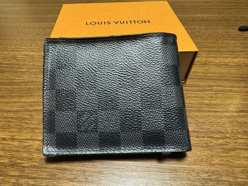 Portafoglio Louis Vuitton Damier nero bifold - Foto 3 di 11