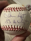Lamarr Hoyt Autographed Signed Rawlings OML Baseball Card 83 AL Cy Tri Star Cert