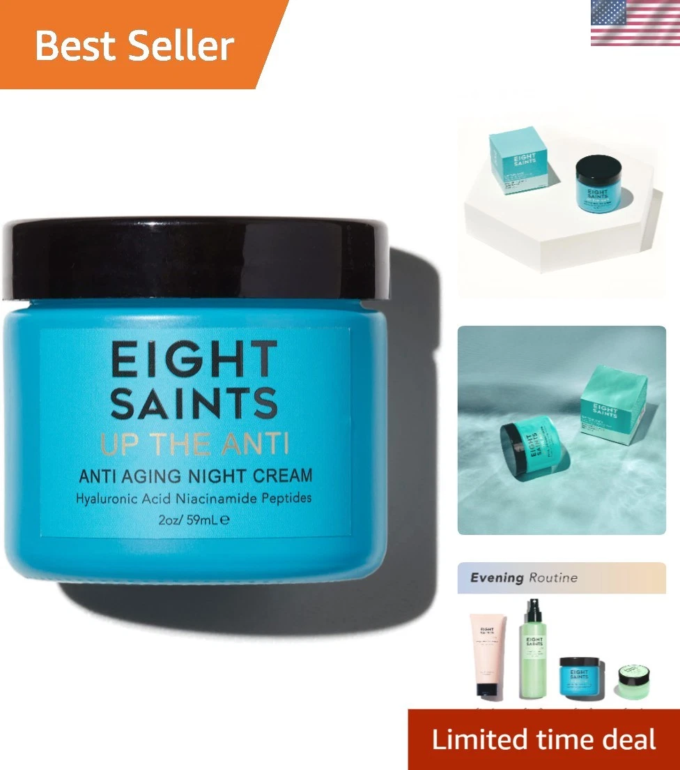 Face & Neck Night Cream for Fine Lines – Hyaluronic Acid, 2 oz Luxury Skincare