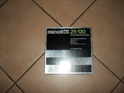 1 MAXELL LN 25-120 - 18 cm - Kunststofftonband mit besp. Band und Karton