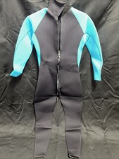 New Women  s Realon Sports Wetsuit Size XLarge Teal/Black 4/5mm Zippered Neoprene