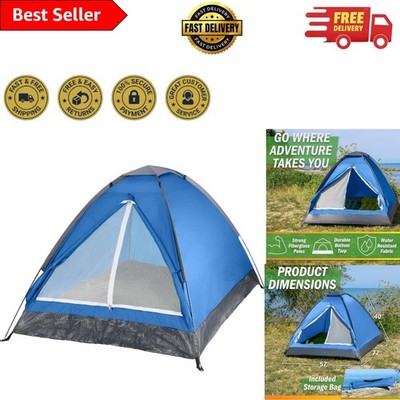 Durable 2-Person Dome Tent with Rainfly and Storage Pocket - Ideal for Campers