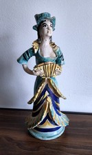 Italy Caltagirone Ceramic Lamp Lucerna Maiolica