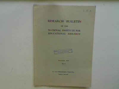 A Survey of Destinations of Lower Secondary School Leavers. - in : No. 6 - 1965