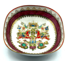 Vintage Handmade Austria Emaille auf Messing Schale 60erJ im Topzustand