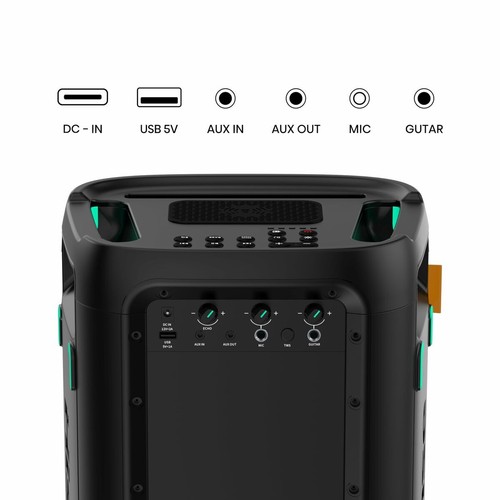 Haut-parleurs bluetooth portables Hisense PARTY STORM Noir 300 W - Imagen 6 de 10