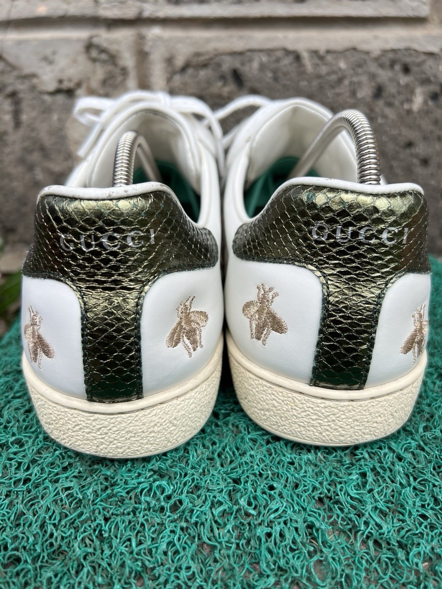 Gucci Ace Embroidered 'Bees and Stars' Ace Sneakers Sz US 8.5