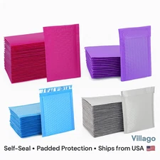 Poly Bubble Mailers #0 6x10 Self Seal Padded Envelopes Any Color /25/50/100/250