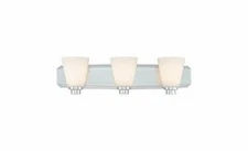 Dolan Lighting - Southport 3-Light Bath Bar-Satin Nickel Finish