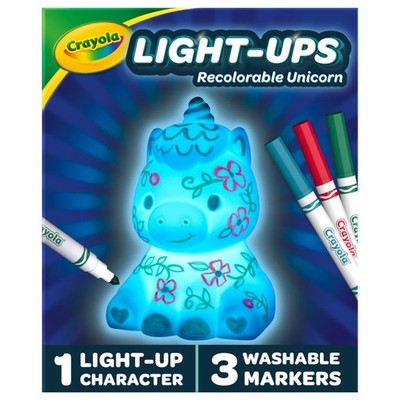 Crayola Light Ups Unicorn Glow In The Dark Reusable Holiday Craft Kids Gift Toys