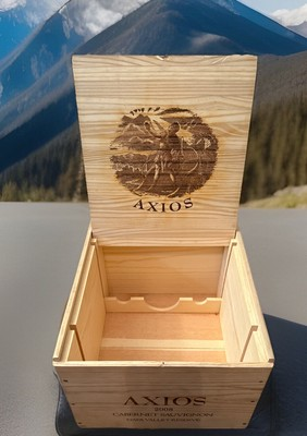 #ad Wine Box With Lid Axios Imprint 2008 Cabernet Sauvignon Napa Valley Reserve $33.96