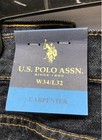 U.S. Polo Assn. Men's Dark Blue Denim Carpenter Jeans 34x32 NWT — photo 3