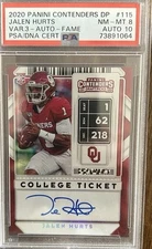 JALEN HURTS ROOKIE AUTO /2 SSP CHASER PACK READ DESCRIPTION