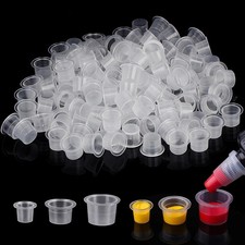 Tattoo Ink Caps Cups - Mixed 300pcs Tattoo Cups Pigment Caps Disposable Tattoo