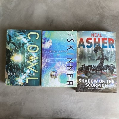 Neal Asher 3 Book Lot - Cowl, The Skinner, Shadow Of The Scorpion