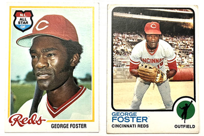 George Foster 2 Card Lot 1973 & 1978 Topps