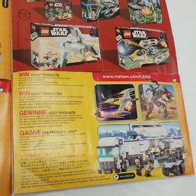 Vintage LEGO Star Wars Instruction Manuals Lot of 6 Booklets 7133 8017 6206 