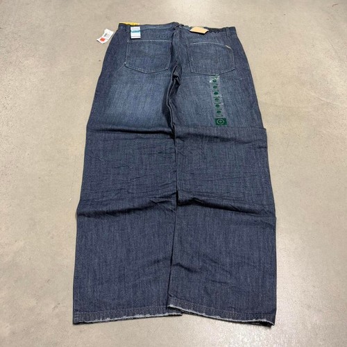 Size 38 New w/ Tags! Y2K 2000s Baggy LRG Dark Wash Cyber Grunge Denim