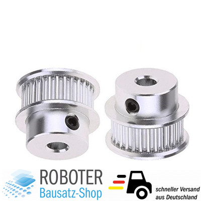 GT2 Riemenscheibe 30 Zähne 8mm Bohrung 6mm Zahnriemen 3D-Drucker CNC Zahnrad