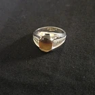 Vintage Sterling Silver Clark & Coombs Ladies Tiger Eye Ring Sz 7