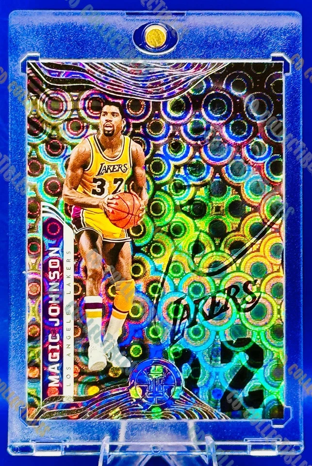Magic Johnson TARGET CIRCLE REFRACTOR TARJETA PANINI LOS ANGELES LAKERS COMO NUEVO PATIO Foto 2 de 3