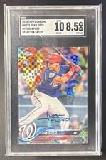 Juan Soto 2018 Topps Chrome Update Auto X Fractor /125 SGC 8.5 Nationals