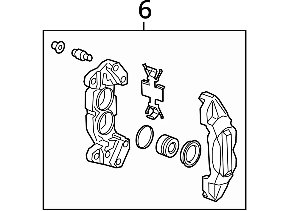 Pinza delantera izquierda conductor 13545382 compatible con Silverado 1500 3081208 19-25 Foto 4 de 4