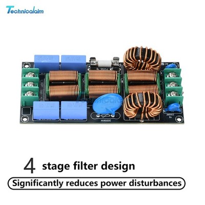16A EMI Filter Four Level Audio AC220V Power Electromagnetic Interference Filter